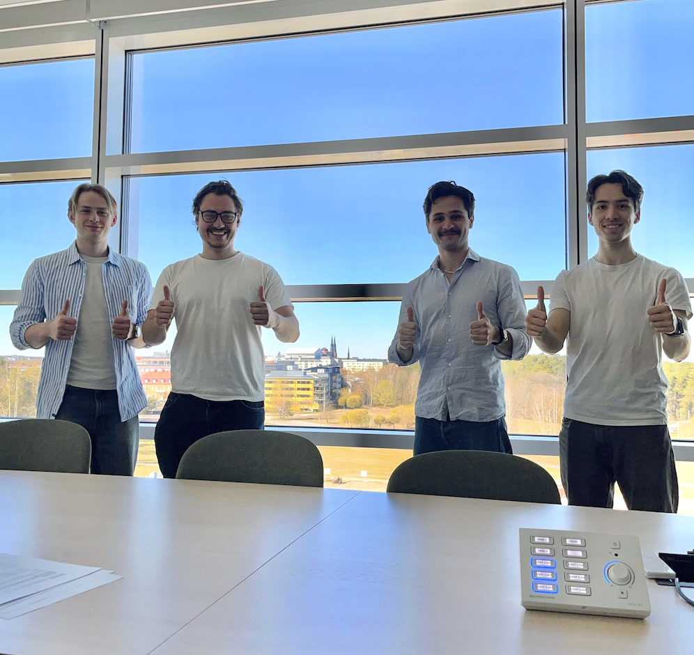 Teamet på Batterilabbet, studenter vid Uppsala Universitet